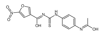 N-[(4-acetamidophenyl)carbamothioyl]-5-nitrofuran-3-carboxamide结构式