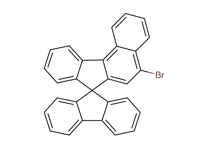 5-bromospiro[benzo[c]-fluorene-7,9'-fluorene] structure