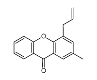 4-allyl-2-methylxanthenone结构式