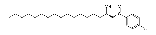 (2R)-1-[(S)-p-chlorophenylsulfinyl]-2-heptadecanol结构式