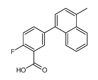 2-fluoro-5-(4-methylnaphthalen-1-yl)benzoic acid Structure