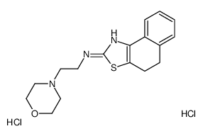 N-(2-morpholin-4-ylethyl)-4,5-dihydrobenzo[e][1,3]benzothiazol-2-amine,dihydrochloride Structure