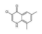 3-Chloro-6,8-dimethyl-4-hydroxyquinoline结构式