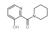 Methanone,(3-hydroxy-2-pyridinyl)-1-piperidinyl- Structure