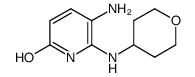 5-amino-6-(tetrahydro-2H-pyran-4-ylamino)pyridin-2-ol结构式