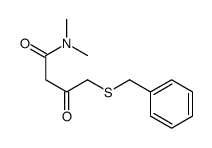 4-benzylsulfanyl-N,N-dimethyl-3-oxobutanamide结构式