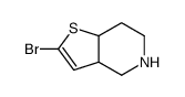 Thieno[3,2-c]pyridine, 2-bromo-3a,4,5,6,7,7a-hexahydro- structure