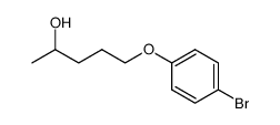 5-(4-bromophenoxy)pentan-2-ol结构式