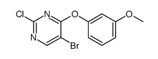 5-bromo-2-chloro-4-(3-methoxyphenoxy)pyrimidine结构式