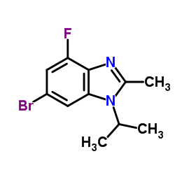 6-溴-4-氟-2-甲基-1-(1-甲基乙基)-1H-苯并咪唑图片