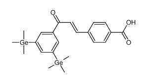 4-[(E)-3-[3,5-bis(trimethylgermyl)phenyl]-3-oxoprop-1-enyl]benzoic acid Structure