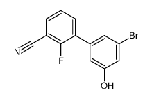 3-(3-bromo-5-hydroxyphenyl)-2-fluorobenzonitrile结构式