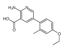2-amino-5-(4-ethoxy-2-methylphenyl)pyridine-3-carboxylic acid结构式