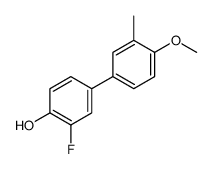 2-fluoro-4-(4-methoxy-3-methylphenyl)phenol结构式