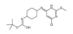 tert-butyl N-[4-[(6-chloro-2-methylsulfanylpyrimidin-4-yl)amino]cyclohexyl]carbamate Structure