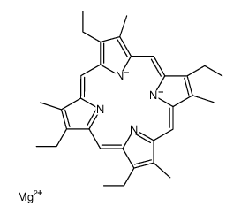 magnesium,2,7,12,18-tetraethyl-3,8,13,17-tetramethylporphyrin-22,23-diide结构式