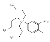 TRIBUTYL(4-FLUORO-3-METHYLPHENYL)STANNANE Structure