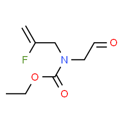 Carbamic acid,(2-fluoro-2-propenyl)(2-oxoethyl)-,ethyl ester (9CI) structure