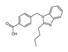4-[(2-butylbenzimidazol-1-yl)methyl]benzoic acid结构式