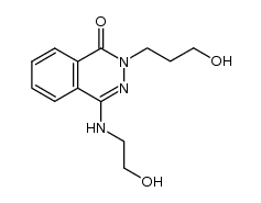 2-(3-Hydroxypropyl)-4-(2'-hydroxyethylamino)phthalazin-1(2H)-one结构式