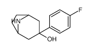 3-(4-氟苯基)-8-氮杂双环[3.2.1]-3-辛醇结构式