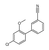 3-(4-chloro-2-methoxyphenyl)benzonitrile Structure