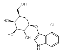 4-chloro-3-indolyl beta-d-galactopyranoside Structure