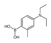 [4-(diethylamino)-2-methylphenyl]boronic acid结构式