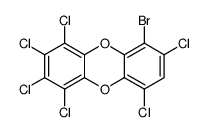 6-bromo-1,2,3,4,7,9-hexachlorodibenzo-p-dioxin Structure