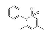 3,5-dimethyl-1,1-dioxo-2-phenyl-1λ6,2-thiazine结构式