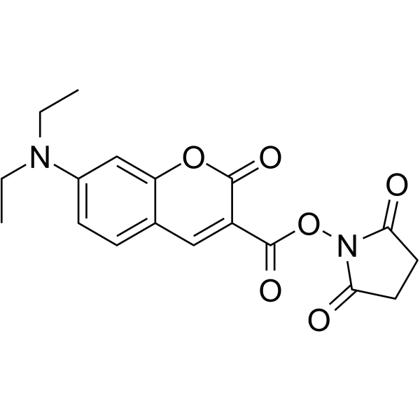 7-(Diethylamino)coumarin-3-carboxylic acid N-succinimidyl ester picture