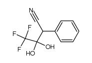 4,4,4-trifluoro-3,3-dihydroxy-2-phenylbutanenitrile结构式