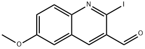 2-iodo-6-methoxyquinoline-3-carbaldehyde Structure