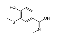 4-hydroxy-N-methyl-3-methylsulfanylbenzamide结构式