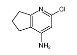 2-chloro-6,7-dihydro-5H-cyclopenta[b]pyridin-4-amine结构式
