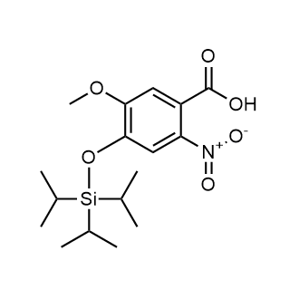 5-Methoxy-2-nitro-4-((triisopropylsilyl)oxy)benzoic acid Structure