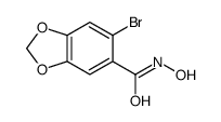 6-bromo-N-hydroxy-1,3-benzodioxole-5-carboxamide Structure