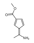 3-(1-Aminoethylidene)-1,4-cyclopentadiene-1-carboxylic acid methyl ester Structure