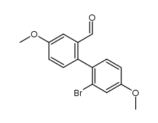 2'-bromo-4,4'-dimethoxy-[1,1'-biphenyl]-2-carbaldehyde Structure