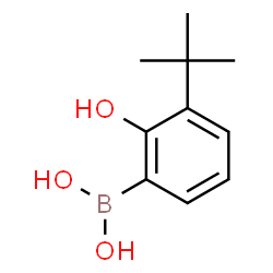 (3-(tert-butyl)-2-hydroxyphenyl)boronic acid structure