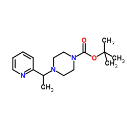 2-Methyl-2-propanyl 4-[1-(2-pyridinyl)ethyl]-1-piperazinecarboxylate picture