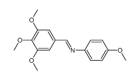 4-methoxy-N-(3,4,5-trimethoxybenzylidene)aniline Structure