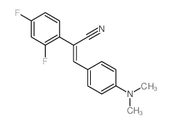 Benzeneacetonitrile, a-[[4-(dimethylamino)phenyl]methylene]-2,4-difluoro- Structure