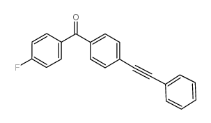 (4-fluorophenyl)-[4-(2-phenylethynyl)phenyl]methanone structure