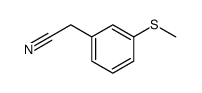 (3-methylsulfanyl-phenyl)-acetonitrile结构式