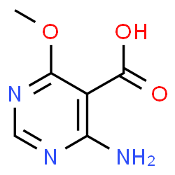 4-Amino-6-methoxy-5-pyrimidinecarboxylic acid结构式
