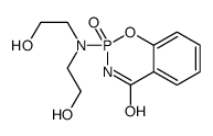 2-[bis(2-hydroxyethyl)amino]-2-oxo-3H-1,3,2λ5-benzoxazaphosphinin-4-one结构式