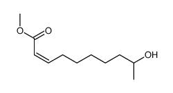 (+/-)-(Z)-9-Hydroxy-2-decensaeure-methylester Structure