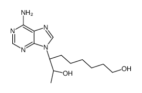 (7R,8S)-7-(6-aminopurin-9-yl)nonane-1,8-diol结构式