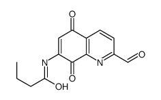 N-(2-formyl-5,8-dioxoquinolin-7-yl)butanamide Structure